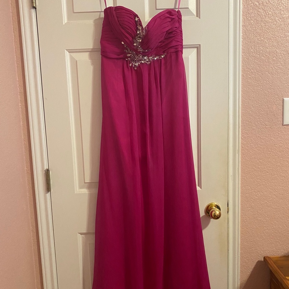purple prom dress